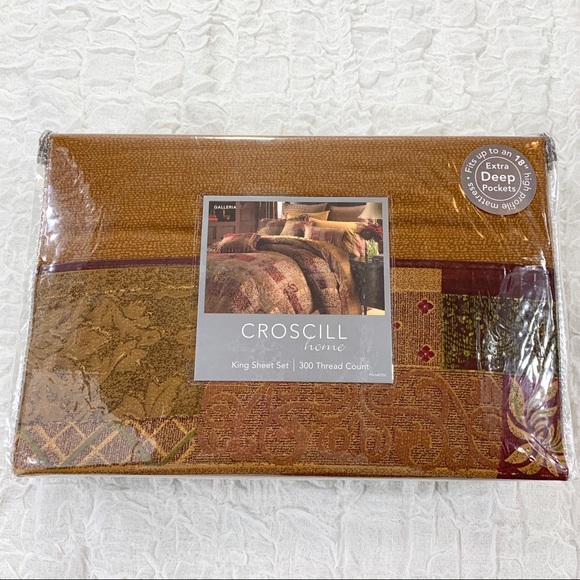 Croscill Bedding Brand New Croscill Galleria King Sheet Set Poshmark